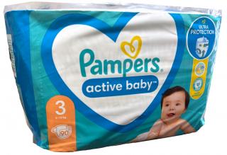 Pampers Active baby 3 Midi (6-10 kg) 90 ks