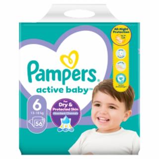 Pampers Active Baby 6 (13-18 kg) 56 ks