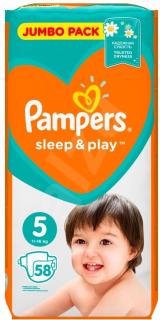 Pampers plenky Sleep & Play 5 Junior (11-16 kg) 58 ks