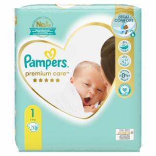 Pampers Premium Care 1 (2-5 kg) 78 ks
