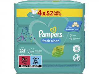 Pampers Vlhčené obrúsky Fresh Clean 4x52ks
