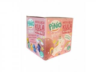 Pinio Magic šumivá koule do koupele s hračkou uvnitř, růžová, 1 kus