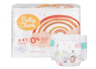 Plienky Baby Charm Super Dry Flex veľ. 3 Midi, 4-9 kg, 41 ks