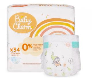 Plienky Baby Charm Super Dry Flex veľ. 5 Junior, 11 - 16 kg, 34 ks