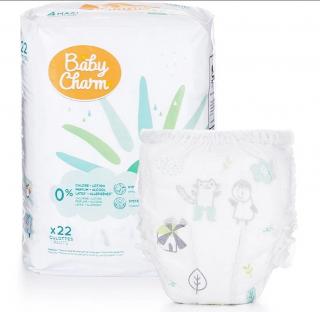 Plienky Baby Charm Super Dry PANTS veľ. 4 Maxi, 9 - 15 kg, 22 ks