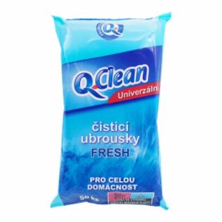 Q-Clean Univerzálne vlhčené obrúsky fresh 50 ks