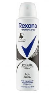 Rexona antiperspirant sprej Invisible Black + White, 150 ml