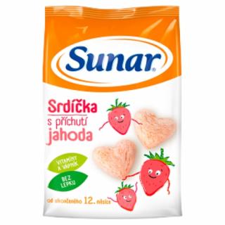 Sunar jahodové srdiečka 12m + 50g