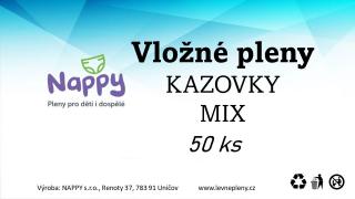 Vložné plienky - Kazovky MIX 50 ks