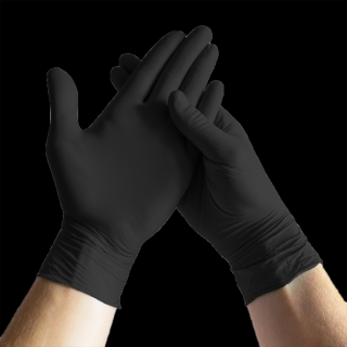 Rukavice nitrilové černé STRONG3 velikost XL