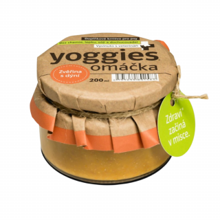 Yoggies Omáčka pro psy se zvěřinou a dýní 200ml příchuť: zvěřina, dýně Hokaido, kořenová zelenina, váha: 200g