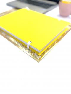 Desky na spisy s tkanicí A4, žluté