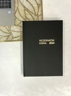 Rezervační kniha 2024 Barva desek: bordó, Barva nápisu: stříbrná, Jazyk: Česky