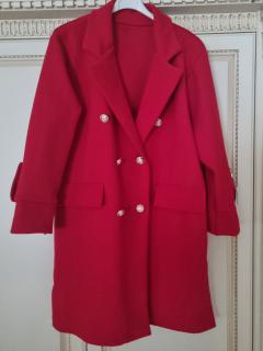 Luxusní kabátek jednobarevný Tizziano Velikost: Universální, Barva: Červená