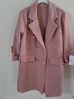 Luxusní kabátek jednobarevný Tizziano Velikost: Universální, Barva: Starorůžová