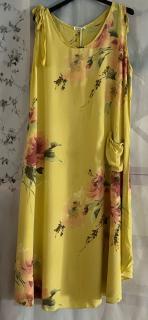 Luxusní šaty tílkové kolekce Tizziani Velikost: Universální, Barva: Žlutá