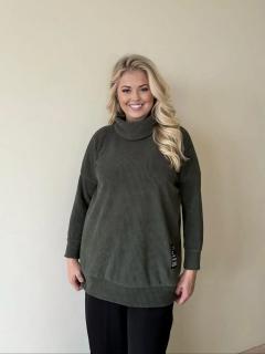 Mikina roláková World Barva: Khaki