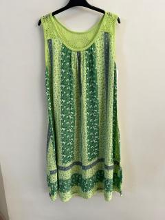 Šaty s kytičkami Velikost: Universální, Barva: Letní zelená