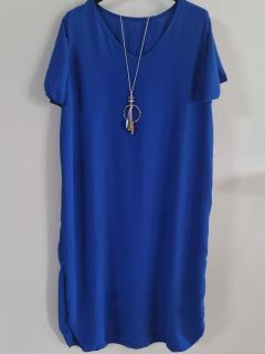 Šaty s přívěškem Velikost: Universální, Barva: Královská modř