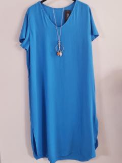 Šaty s přívěškem Velikost: Universální, Barva: Nebeská modrá