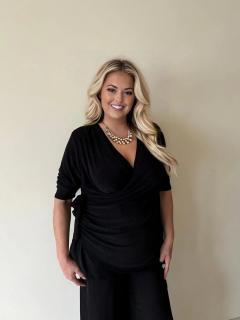 Tunika se třpytem Diana Velikost: Universální, Barva: Černá