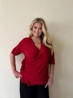 Tunika se třpytem Diana Velikost: Universální, Barva: Červená