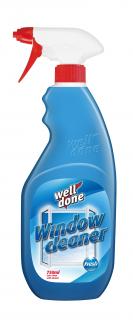 Well Done Čistící prostředek na okna Fresh s rozprašovačem 750ml