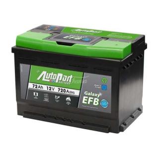 Autobaterie 12V 72 AH 720A GALAXY EFB START / STOP