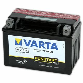 Varta 12V 8Ah 80A  YTX9-BS