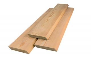Fasádní palubky / Rhombus 20x140x4000 AB, sibiřský modřín - 665 Kč/m2 bez DPH (1 ks = 0,56 m2 = 372,4 Kč bez DPH)