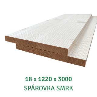 Spárovka; 18X1220X3000; AB; smrk; průběžná (severský smrk 540 Kč/m2 bez DPH)