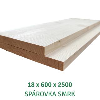 Spárovka; 18X600X2500; AB; smrk; průběžná (severský smrk 540 Kč/m2 bez DPH)