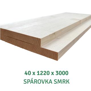 Spárovka; 40X1220X3000; AB; smrk; průběžná (severský smrk 1150 Kč/m2)