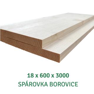 Spárovka FIX 18x600x3000 AB, borovice - 442 Kč/m2 bez DPH (1 ks = 1,8 m2 = 795,60 Kč bez DPH)