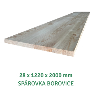 Spárovka FIX 28x1220x2000 AB, borovice - 766 Kč/m2 bez DPH (1 ks = 2,44 m2 = 1869,04 Kč bez DPH )