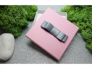 Dárkové krabičky - čtvercové Barva: růžovo-šedá