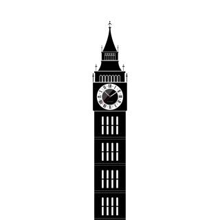 Nalepovací hodiny Big Ben Barva ciferníku: Černá
