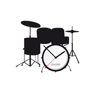 Nalepovací hodiny Drums