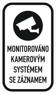 Dodatková tabulka monitorováno kamerovým systémem