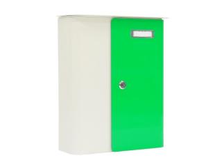 Rottner vodotěsná poštovní schránka SPLASHY bílá + neonově zelená