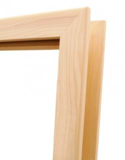 Zárubeň obložková průchozí (ostění 10,1 - 15 cm) (Masivní smrková zárubeň)