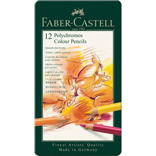 Pastelky Faber-Castell -  Polychromos 12 ks