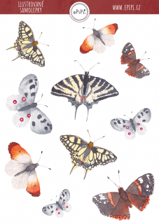 Samolepky - Motýli