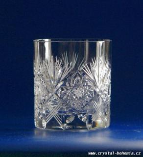 broušená sklenice whiska brušený křišťál bohemia crystal