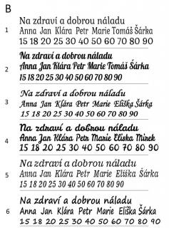 FONT B (PÍSMO B)