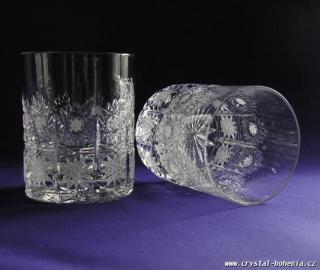 sklenice whiska broušené sklo crystal bohemia
