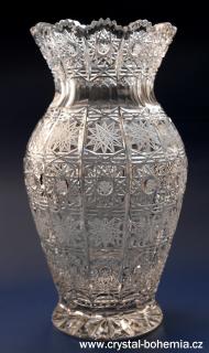 VÁZA  23 cm / 80388-230-105 (váza broušená )