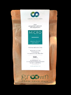 Groown MICRO - pôdna biovakcína gram: 500,00