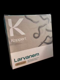 Larvanem - Heterorhabditis megidis Balenie: 10 x 250 miliónov