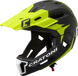 Cratoni C-MANIAC 2.0 MX - black-lime matt Varianta: M-L (56-59cm)